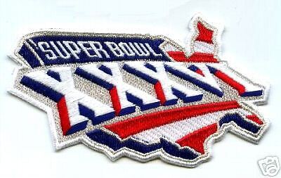 SUPER BOWL XXXVI SUPERBOWL 36 PATRIOTS VS RAMS PATCH  