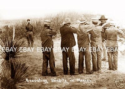 MEXICAN REVOLUTION REBEL REBELS FIRING SQUAD PHOTO 3  