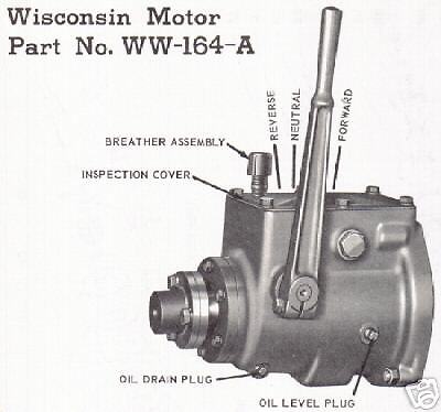 WISCONSIN MARINE REVERSE TRANSMISSION PARTS LIST  