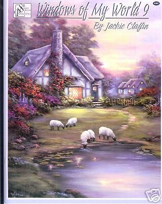 JACKIE CLAFLIN WINDOWS OF MY WORLD 9 PAINT BOOK  NEW  