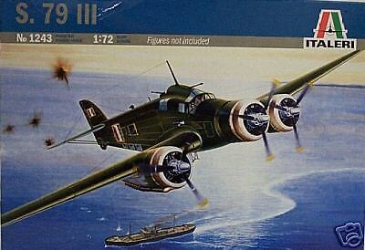 Italeri 1/72 S. 79 III Sparviero Italian Bomber New  