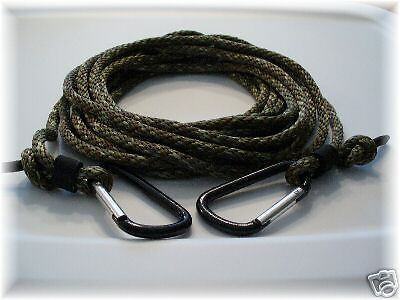 Double Carabiner hunting hook CAMO ROPE gun bow HOIST  