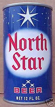 NORTH STAR BEER old ss Can Cold Spring, MINNESOTA Stars  