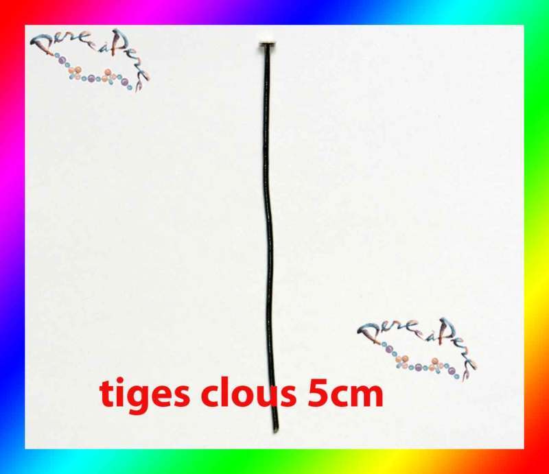 100 TIGES CLOUS PLATS POUR MONTAGE 5 cm CUIVRE  