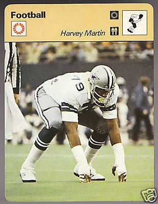 HARVEY MARTIN Cowboys 1978 SPORTSCASTER CARD 39 22  