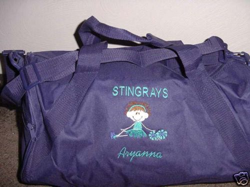 Personalized Cheerleader Cheerleading Barrel Duffle Bag  