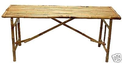 NEW BAMBOO 5 Ft Folding TABLE Tiki Zen Eco Friendly  