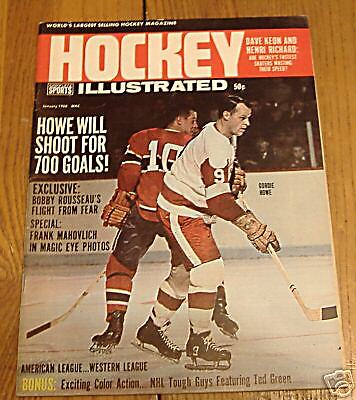  hockey illustrated january 1966  gordie howe cover