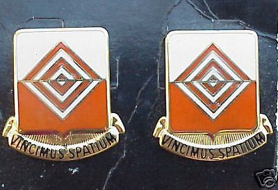 US Army 57th Signal Corp Battalion DI Insignia Crest pin set  