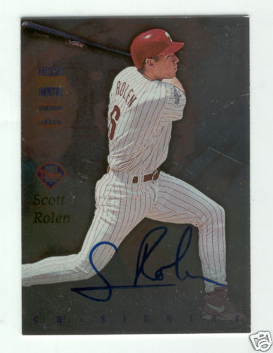 TOPPS STADIUM CLUB SIGNERS SCOTT ROLEN JEFFERIES AUTO  