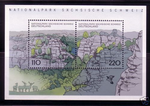 DEUTSCHLAND BLOCK 44 ** NATIONALPARK SÄCHSISCHE SCHWEIZ