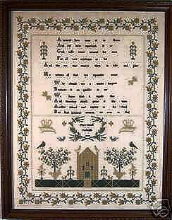 MARY CROOK 1834 CROSS STITCH  WILD HEART DESIGNS  