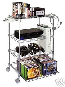 Video Game Console Storage Stand Gaming Tower Rack  NEW  