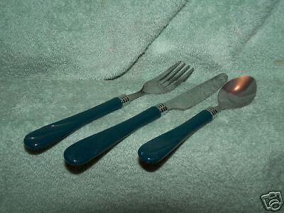 Gibson Flatware Gibson China Knife Fork Spoon Green Dinnerware  