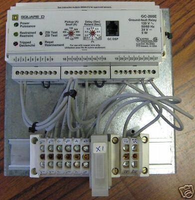 Square D GC 200E Ground Fault Relay 120V~ GC200E  