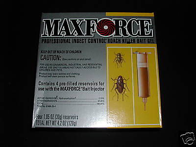 Maxforce Roach Killer Bait Gel (Hydra) 1 box of 4 tubes  