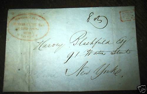 Rare American Letter mail stamp local carrier cover  