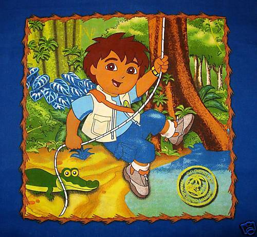 GO DIEGO GO Jungle Rescue Pillow Craft Panel Fabric  