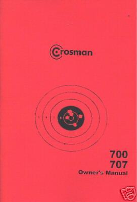 CROSMAN 700 & 707 BB/PELLET co2 RIFLE GUN MANUAL  