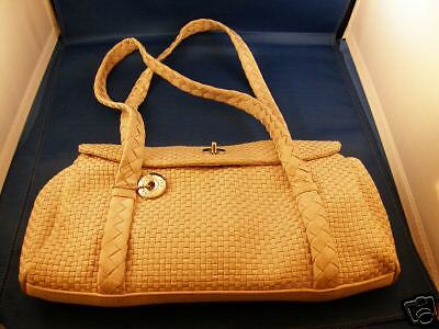 THE SAK purse handbag woven light ivory bone UPSCALE  