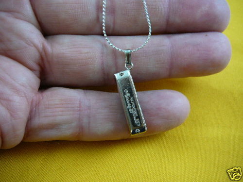 M329 F) 10 hole model 3D Hohner HARMONICA PENDANT necklace JEWELRY 