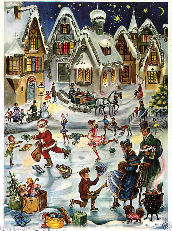 Vintage Christmas Western Germany ADVENT CALENDER  