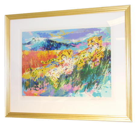 KILIMANJARO CHEETAH SERIGRAPH BY LEROY NEIMAN  