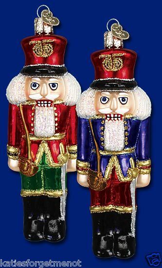 BLUE SOL. NUTCRACKER OLD WORLD CHRISTMAS ORNAMENT 44041  