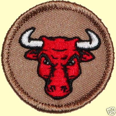 Cool Boy Scout Patrol Patches  Red Bull Patrol (#100)  