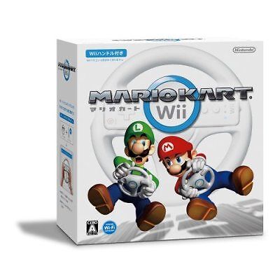 Mario Kart Wii with Wii Handle Nintendo Wii JAPAN  