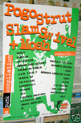 POGO STRUT promo POSTER SWINGIN UTTERS jfa SCREW 32 Lag Wagon NOFX Wynona Riders