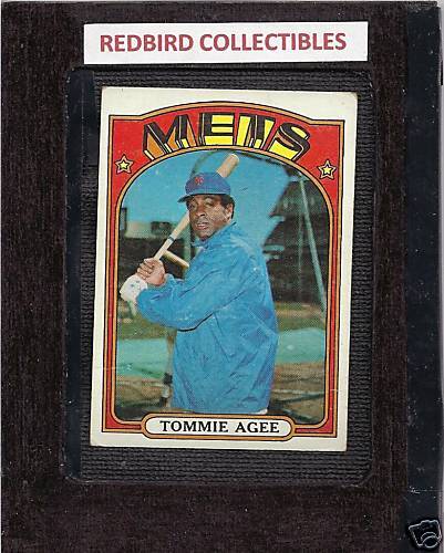 1972 Topps #245 Tommie Agee METS  VG VG/EX  