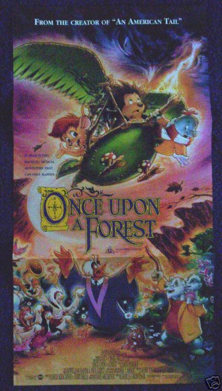 Once Upon A Forest 1993 Movie Poster Animated Cornelius