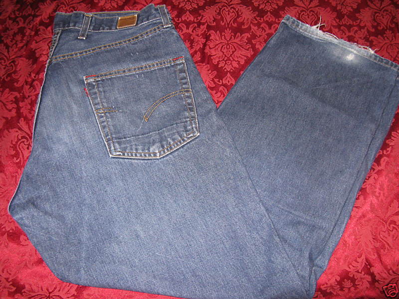 MENS VINTAGE LEVIS JEANS LOT 53 SINGLE STITCH W34 L30  